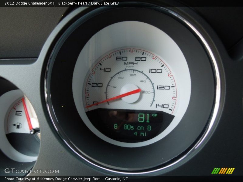 Blackberry Pearl / Dark Slate Gray 2012 Dodge Challenger SXT