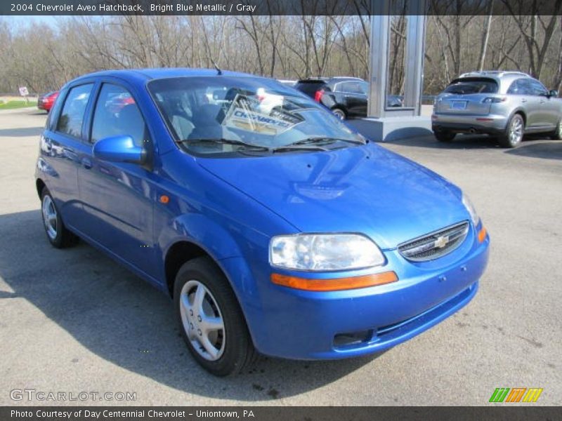 Bright Blue Metallic / Gray 2004 Chevrolet Aveo Hatchback