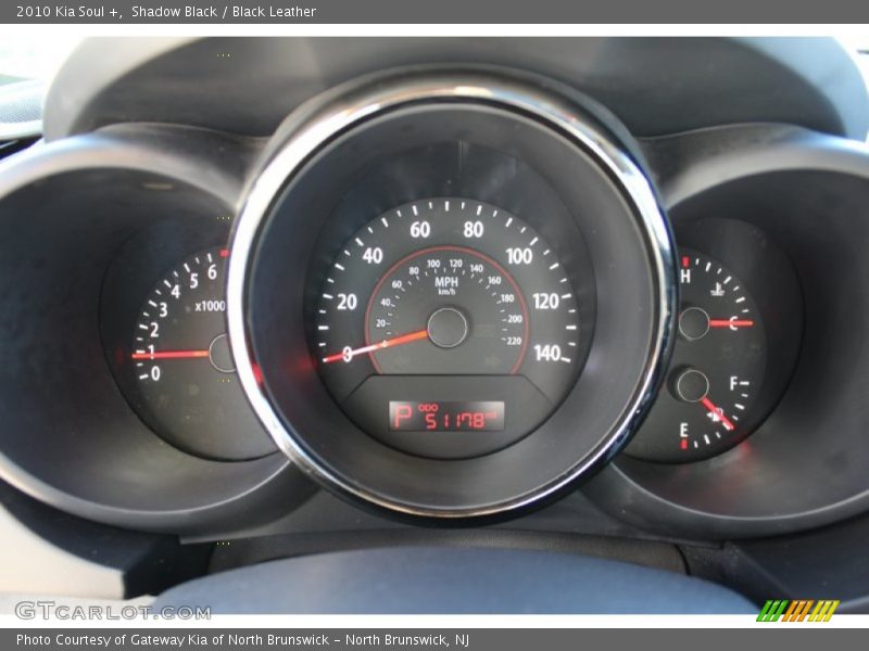 Shadow Black / Black Leather 2010 Kia Soul +