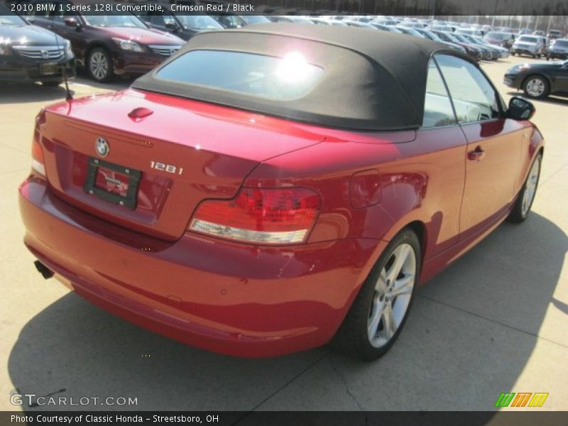 Crimson Red / Black 2010 BMW 1 Series 128i Convertible