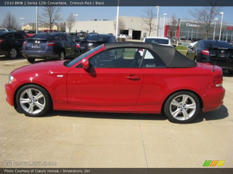 Crimson Red / Black 2010 BMW 1 Series 128i Convertible