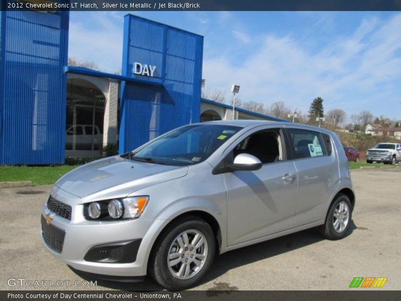 Silver Ice Metallic / Jet Black/Brick 2012 Chevrolet Sonic LT Hatch