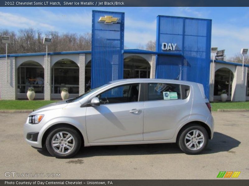 Silver Ice Metallic / Jet Black/Brick 2012 Chevrolet Sonic LT Hatch