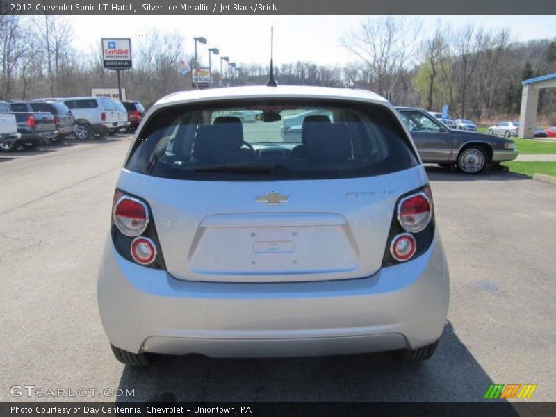 Silver Ice Metallic / Jet Black/Brick 2012 Chevrolet Sonic LT Hatch