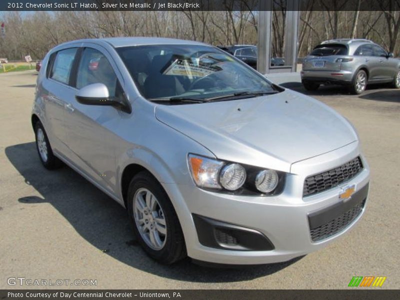 Silver Ice Metallic / Jet Black/Brick 2012 Chevrolet Sonic LT Hatch