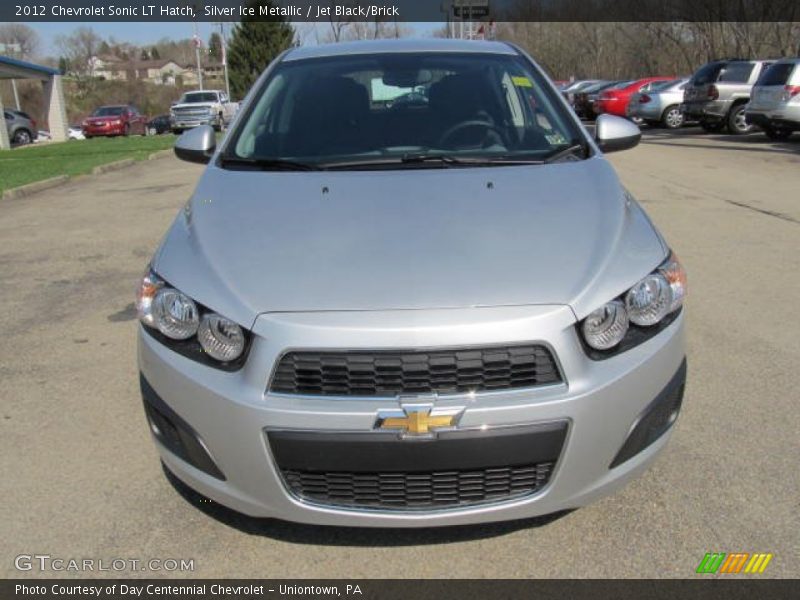 Silver Ice Metallic / Jet Black/Brick 2012 Chevrolet Sonic LT Hatch