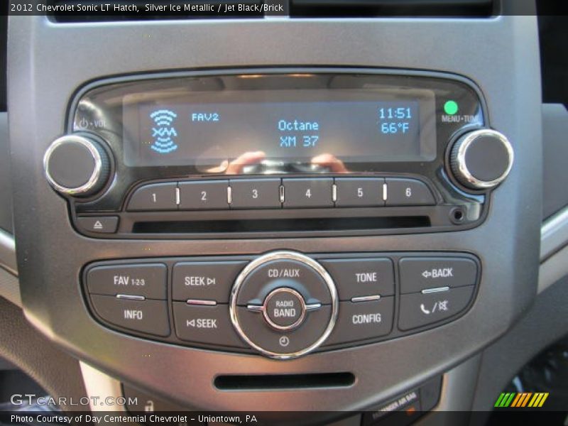 Silver Ice Metallic / Jet Black/Brick 2012 Chevrolet Sonic LT Hatch