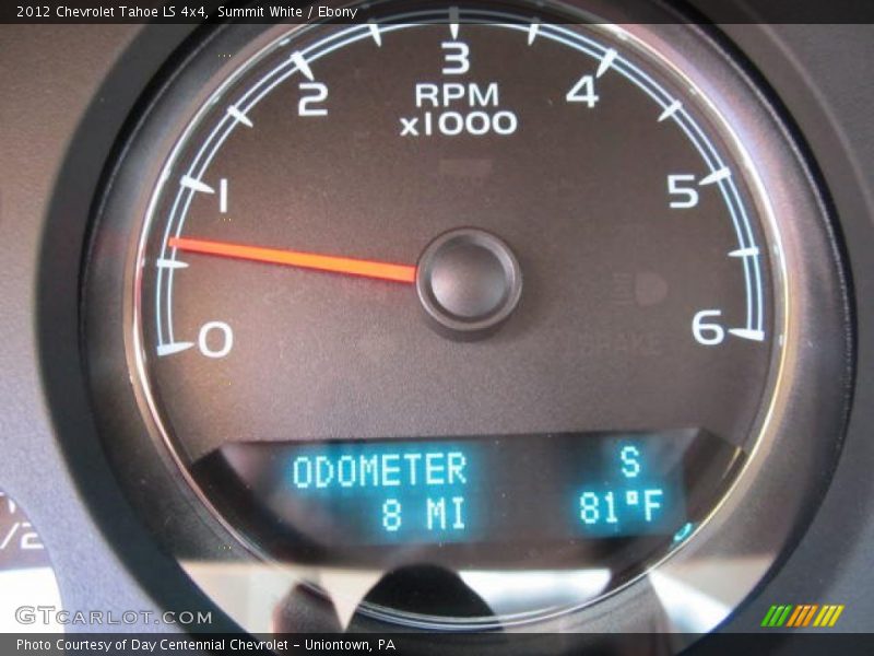 Summit White / Ebony 2012 Chevrolet Tahoe LS 4x4