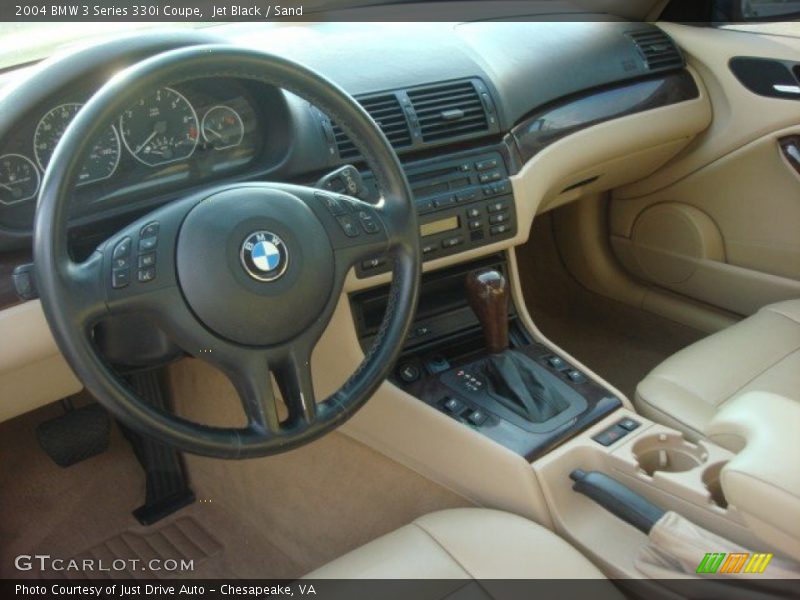 Jet Black / Sand 2004 BMW 3 Series 330i Coupe