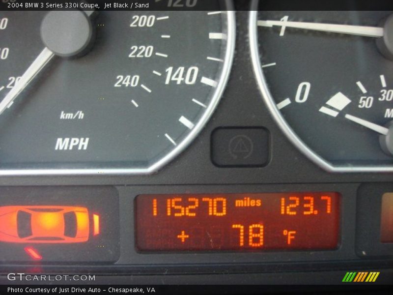 Jet Black / Sand 2004 BMW 3 Series 330i Coupe