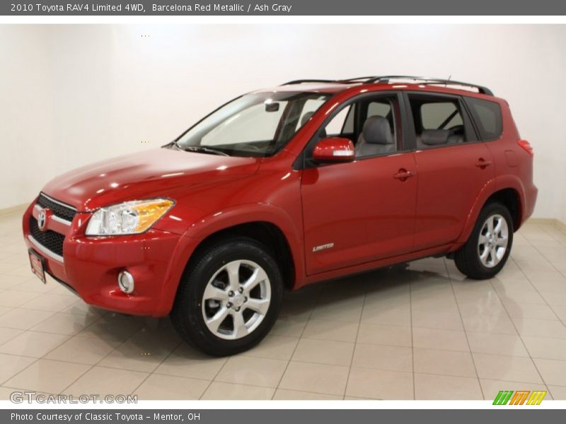 Barcelona Red Metallic / Ash Gray 2010 Toyota RAV4 Limited 4WD