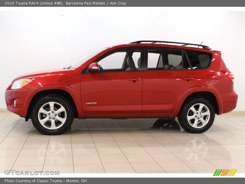 Barcelona Red Metallic / Ash Gray 2010 Toyota RAV4 Limited 4WD