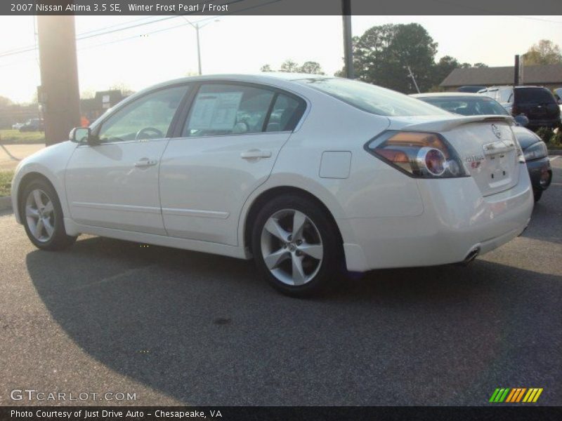 Winter Frost Pearl / Frost 2007 Nissan Altima 3.5 SE