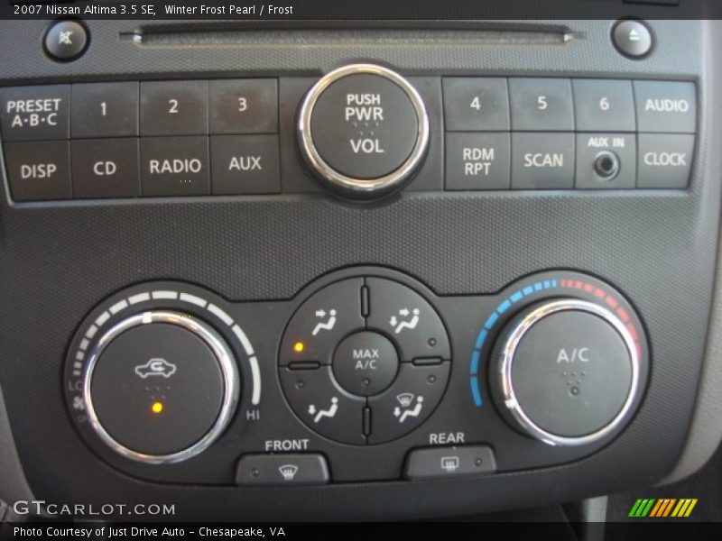 Winter Frost Pearl / Frost 2007 Nissan Altima 3.5 SE