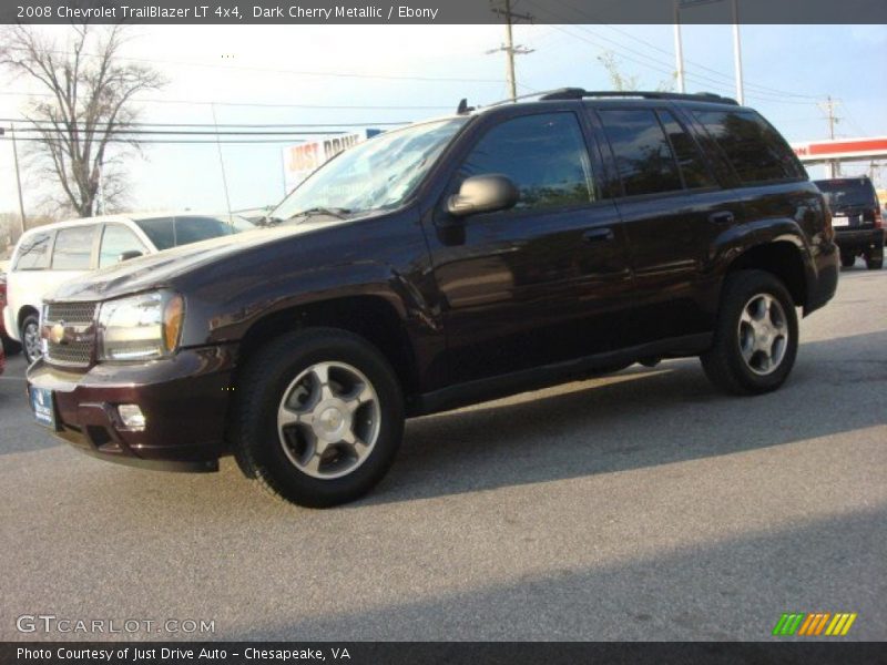 Dark Cherry Metallic / Ebony 2008 Chevrolet TrailBlazer LT 4x4