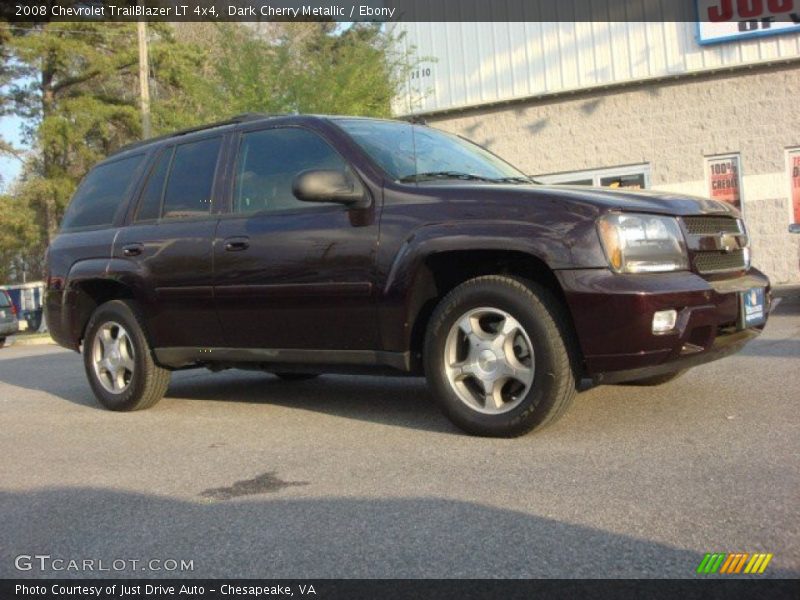 Dark Cherry Metallic / Ebony 2008 Chevrolet TrailBlazer LT 4x4