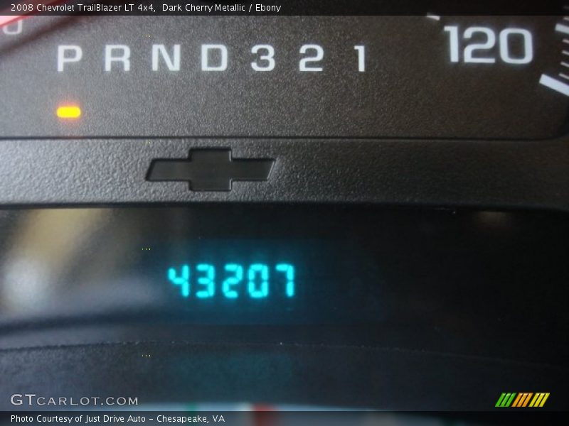 Dark Cherry Metallic / Ebony 2008 Chevrolet TrailBlazer LT 4x4