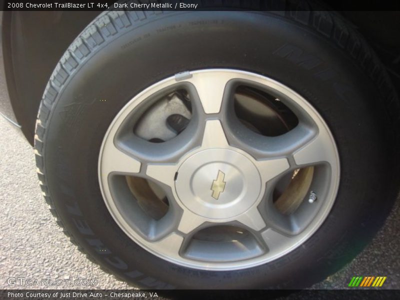 Dark Cherry Metallic / Ebony 2008 Chevrolet TrailBlazer LT 4x4