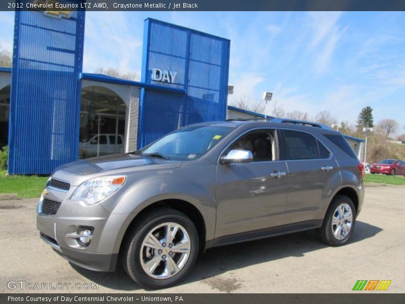Graystone Metallic / Jet Black 2012 Chevrolet Equinox LTZ AWD