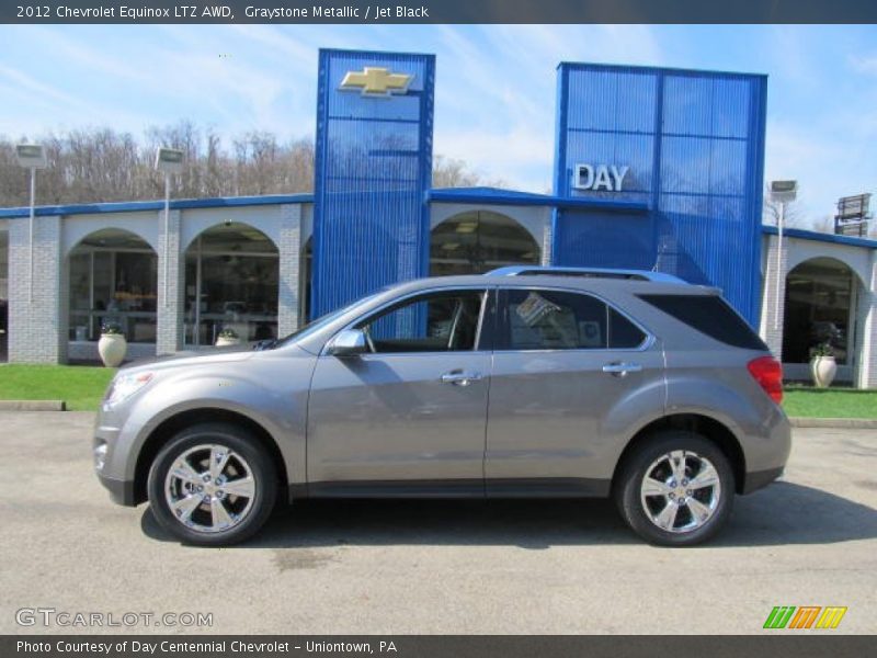 Graystone Metallic / Jet Black 2012 Chevrolet Equinox LTZ AWD