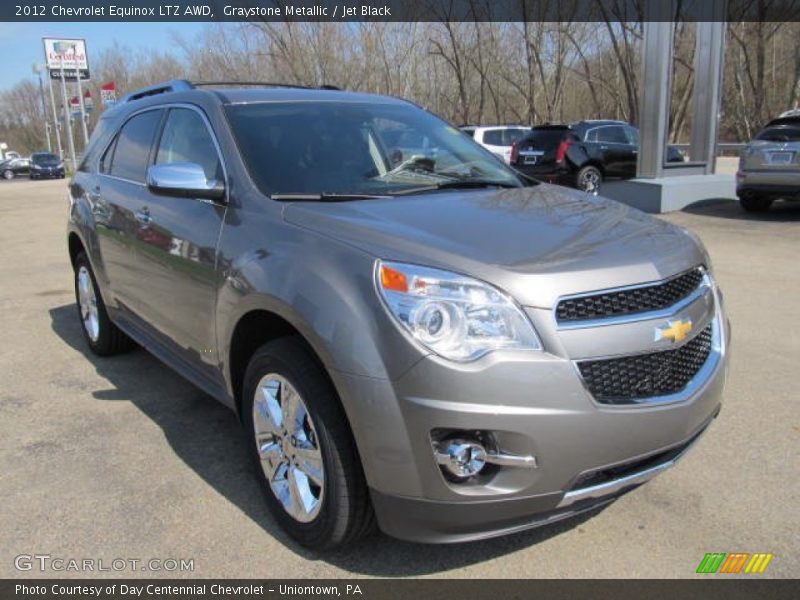 Graystone Metallic / Jet Black 2012 Chevrolet Equinox LTZ AWD