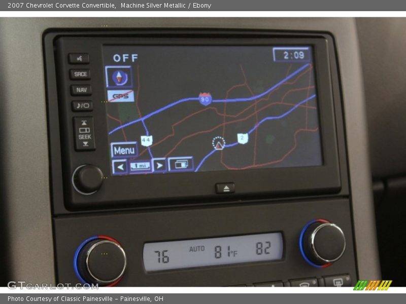 Navigation of 2007 Corvette Convertible