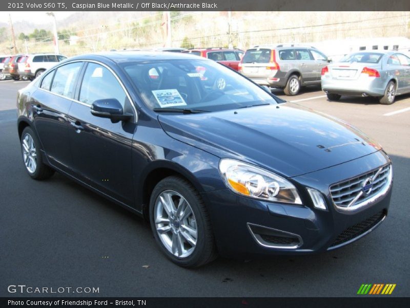 Caspian Blue Metallic / Off Black/Anthracite Black 2012 Volvo S60 T5