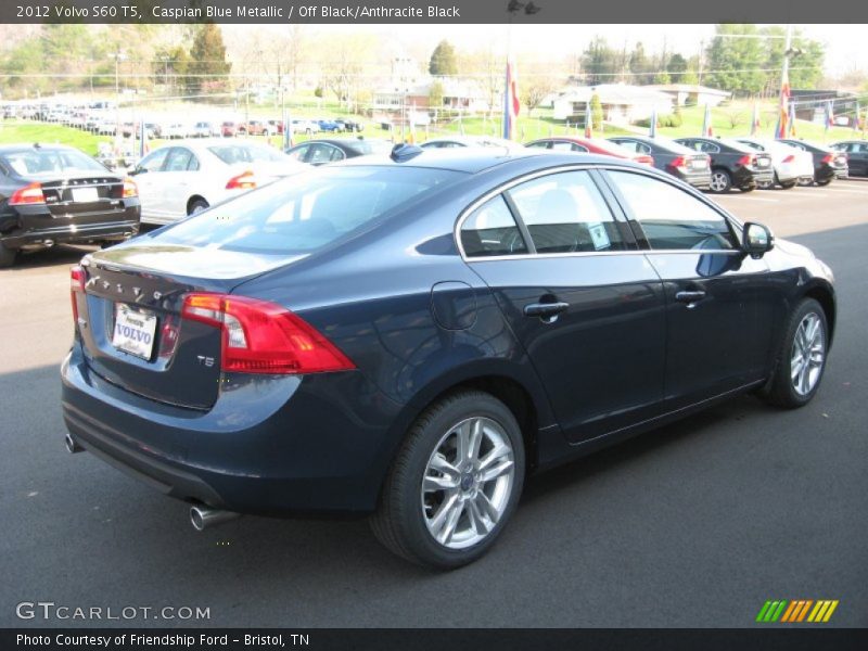 Caspian Blue Metallic / Off Black/Anthracite Black 2012 Volvo S60 T5
