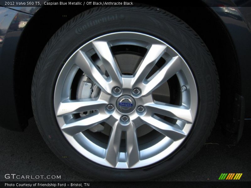 Caspian Blue Metallic / Off Black/Anthracite Black 2012 Volvo S60 T5