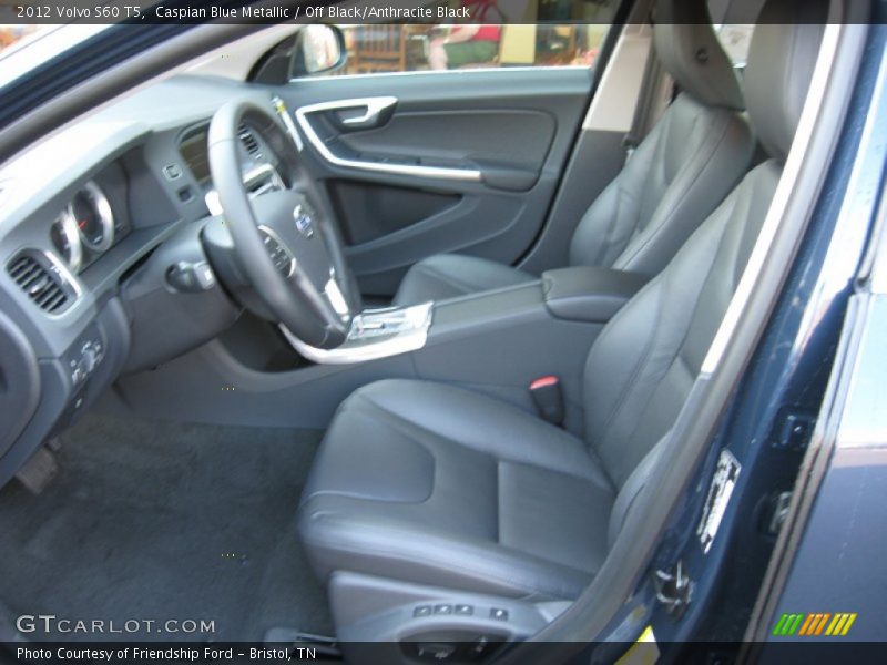 Caspian Blue Metallic / Off Black/Anthracite Black 2012 Volvo S60 T5