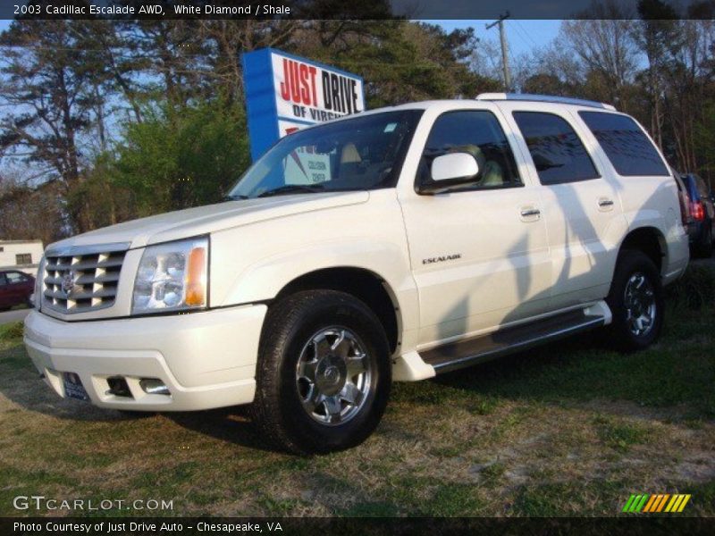 White Diamond / Shale 2003 Cadillac Escalade AWD