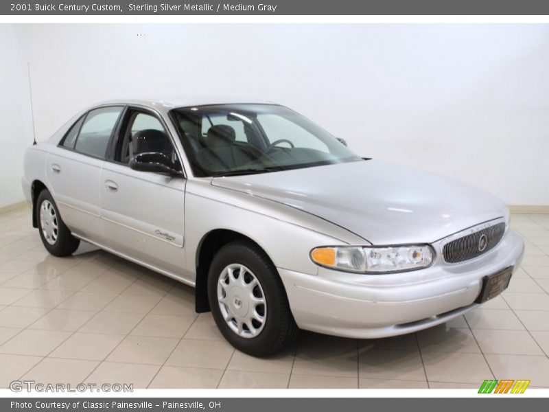 Sterling Silver Metallic / Medium Gray 2001 Buick Century Custom