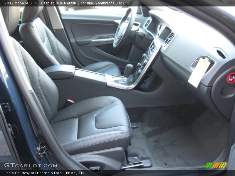 Caspian Blue Metallic / Off Black/Anthracite Black 2012 Volvo S60 T5
