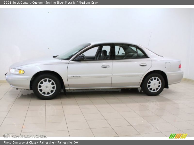 Sterling Silver Metallic / Medium Gray 2001 Buick Century Custom