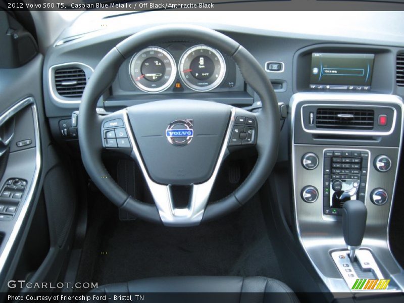 Caspian Blue Metallic / Off Black/Anthracite Black 2012 Volvo S60 T5
