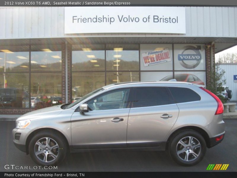 Seashell Metallic / Sandstone Beige/Espresso 2012 Volvo XC60 T6 AWD