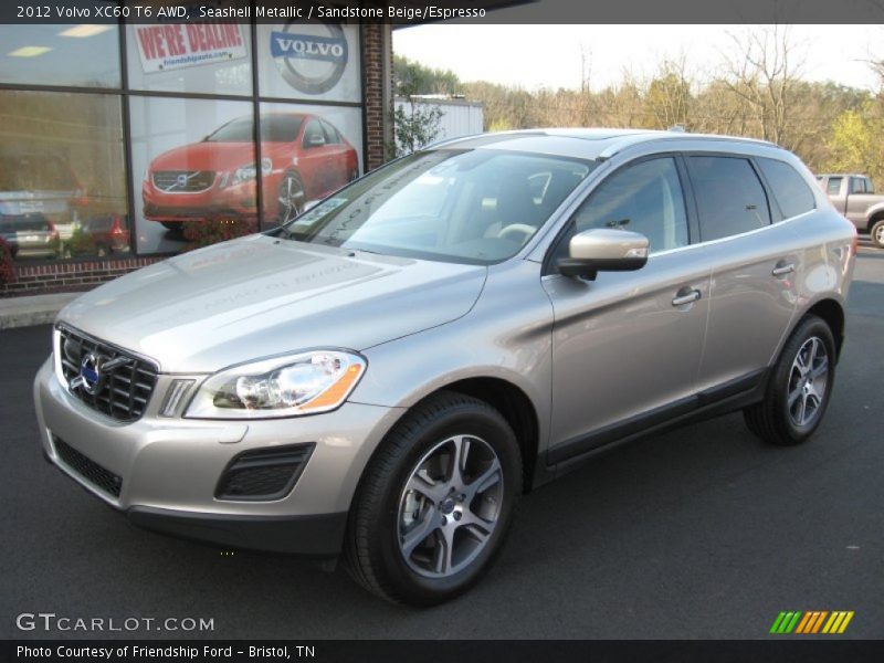 Seashell Metallic / Sandstone Beige/Espresso 2012 Volvo XC60 T6 AWD