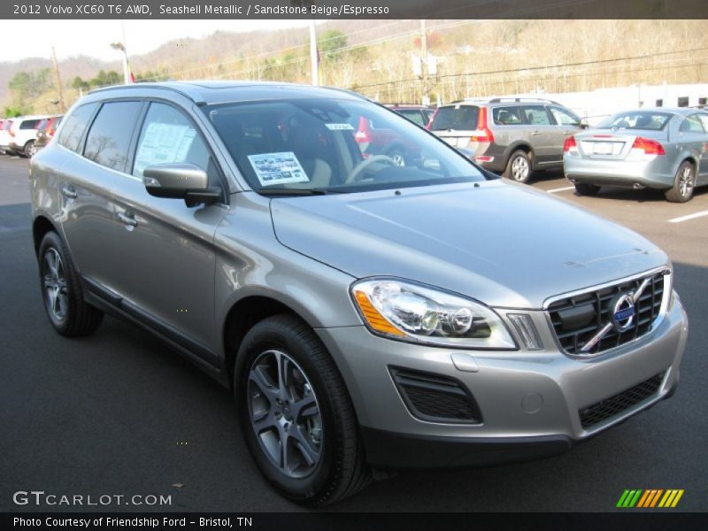 Seashell Metallic / Sandstone Beige/Espresso 2012 Volvo XC60 T6 AWD