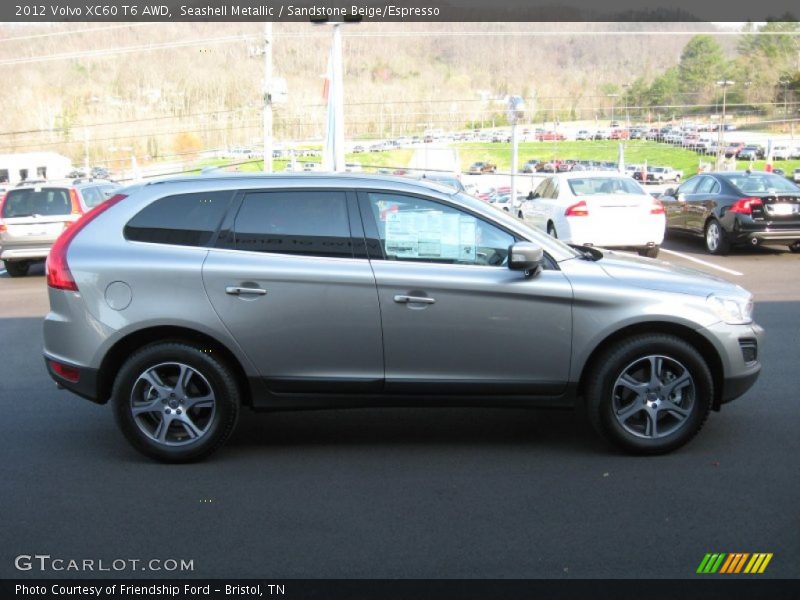 Seashell Metallic / Sandstone Beige/Espresso 2012 Volvo XC60 T6 AWD