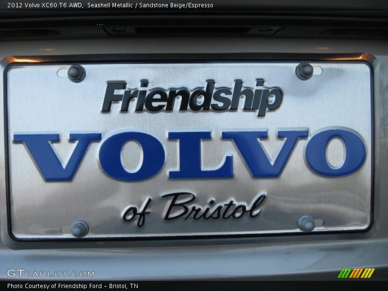 Seashell Metallic / Sandstone Beige/Espresso 2012 Volvo XC60 T6 AWD
