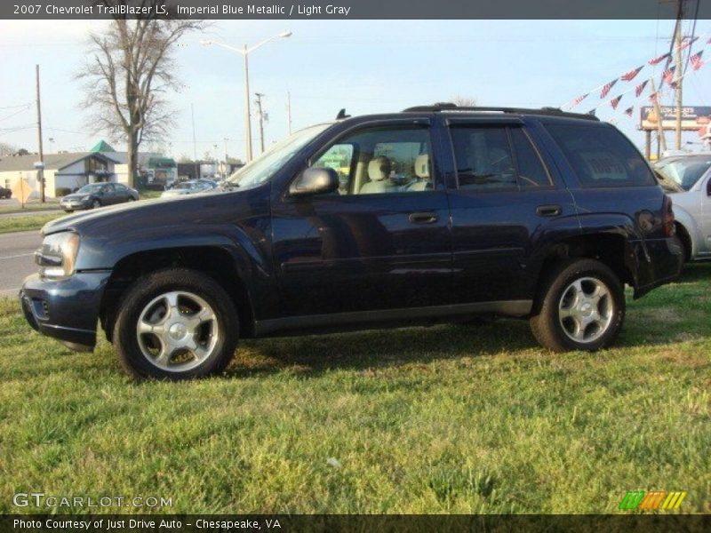 Imperial Blue Metallic / Light Gray 2007 Chevrolet TrailBlazer LS