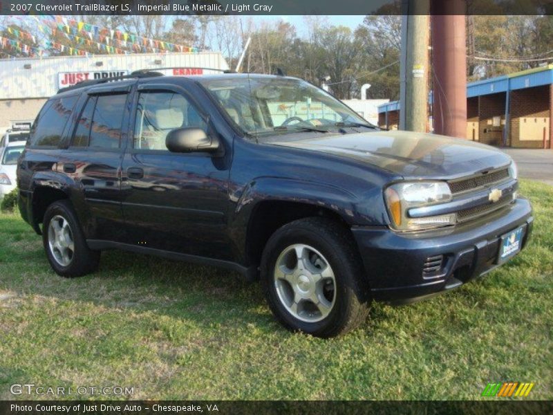 Imperial Blue Metallic / Light Gray 2007 Chevrolet TrailBlazer LS