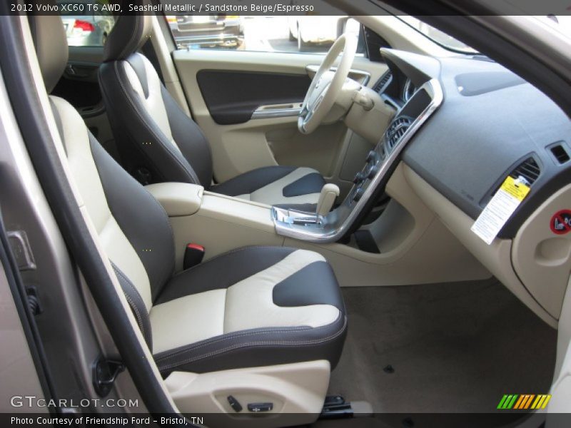  2012 XC60 T6 AWD Sandstone Beige/Espresso Interior