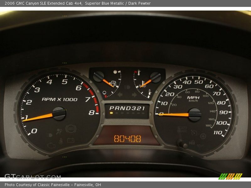  2006 Canyon SLE Extended Cab 4x4 SLE Extended Cab 4x4 Gauges
