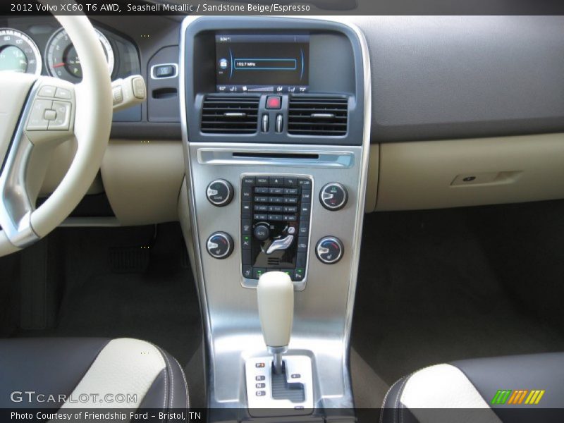 Seashell Metallic / Sandstone Beige/Espresso 2012 Volvo XC60 T6 AWD