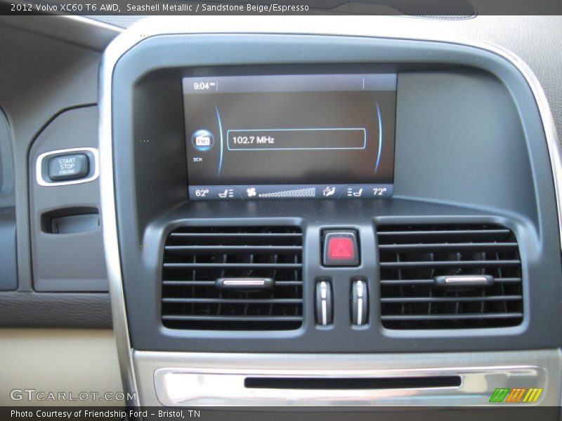 Seashell Metallic / Sandstone Beige/Espresso 2012 Volvo XC60 T6 AWD