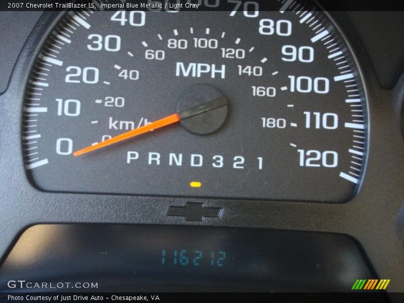 Imperial Blue Metallic / Light Gray 2007 Chevrolet TrailBlazer LS