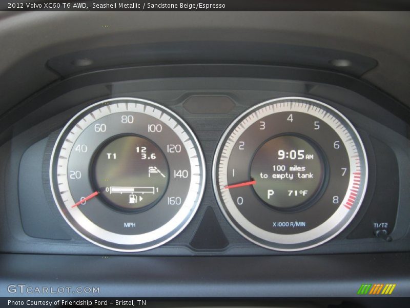  2012 XC60 T6 AWD T6 AWD Gauges