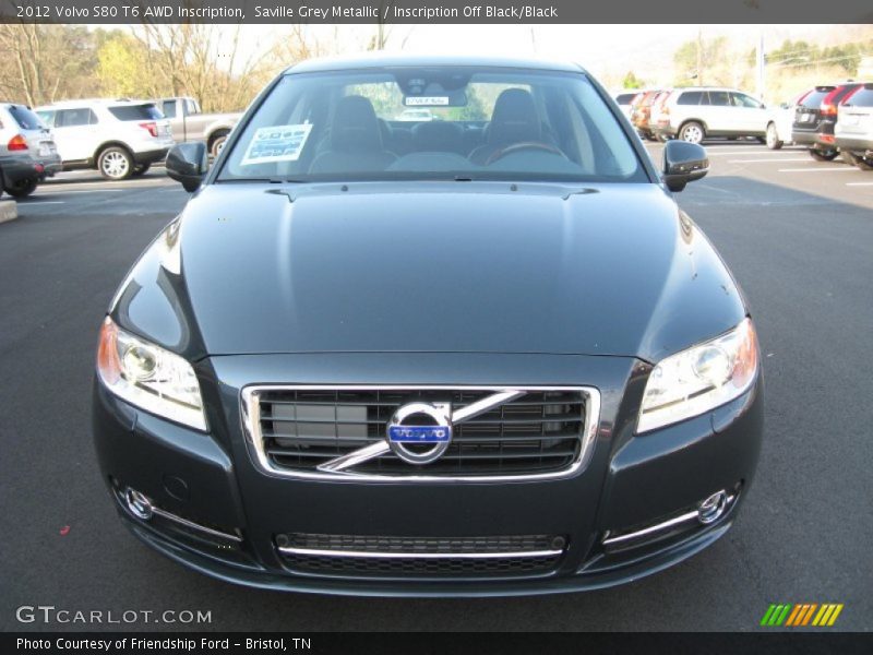 Saville Grey Metallic / Inscription Off Black/Black 2012 Volvo S80 T6 AWD Inscription