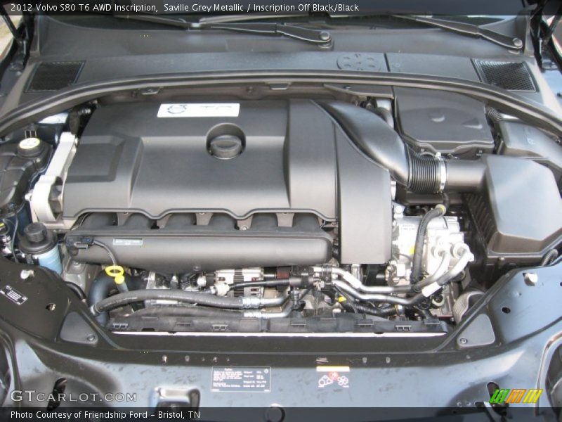  2012 S80 T6 AWD Inscription Engine - 3.0 Liter Turbocharged DOHC 24-Valve VVT Inline 6 Cylinder